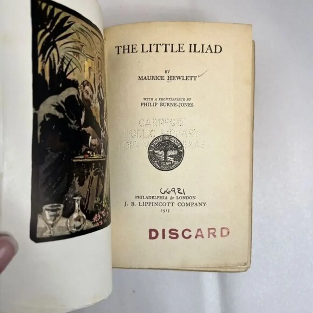Maurice HEWLETT / The Little Iliad‎ 1st Edition 1915